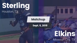 Matchup: Sterling  vs. Elkins  2019
