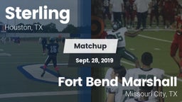 Matchup: Sterling  vs. Fort Bend Marshall  2019