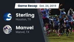Recap: Sterling  vs. Manvel  2019