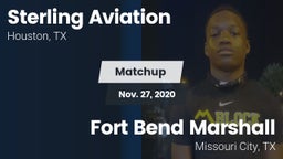 Matchup: Sterling  vs. Fort Bend Marshall  2020
