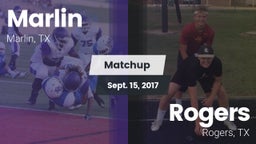 Matchup: Marlin  vs. Rogers  2017