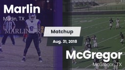 Matchup: Marlin  vs. McGregor  2018