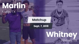 Matchup: Marlin  vs. Whitney  2018