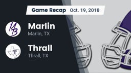 Recap: Marlin  vs. Thrall  2018