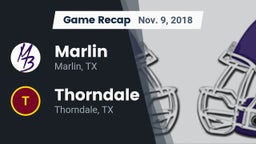 Recap: Marlin  vs. Thorndale  2018