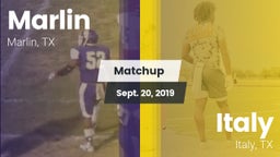 Matchup: Marlin  vs. Italy  2019