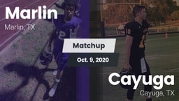 Matchup: Marlin  vs. Cayuga  2020