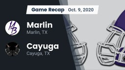 Recap: Marlin  vs. Cayuga  2020