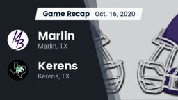 Recap: Marlin  vs. Kerens  2020