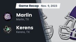 Recap: Marlin  vs. Kerens  2023