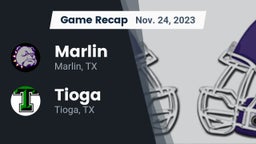 Recap: Marlin  vs. Tioga  2023