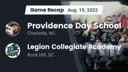 Recap: Providence Day School vs. Legion Collegiate Academy 2022