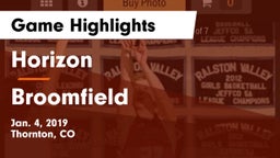 Horizon  vs Broomfield  Game Highlights - Jan. 4, 2019