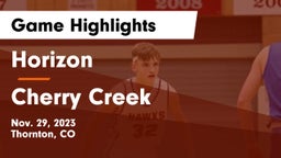 Horizon  vs Cherry Creek  Game Highlights - Nov. 29, 2023