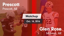 Matchup: Prescott  vs. Glen Rose  2016