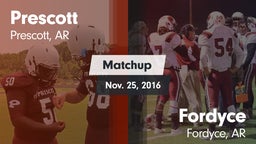 Matchup: Prescott  vs. Fordyce  2016