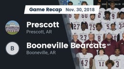 Recap: Prescott  vs. Booneville Bearcats 2018