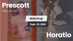 Matchup: Prescott  vs. Horatio 2020