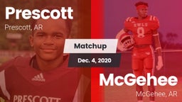 Matchup: Prescott  vs. McGehee  2020