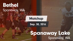 Matchup: Bethel  vs. Spanaway Lake  2016