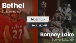 Matchup: Bethel  vs. Bonney Lake  2017