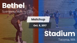 Matchup: Bethel  vs. Stadium  2017