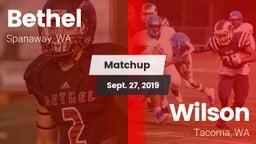 Matchup: Bethel  vs. Wilson  2019