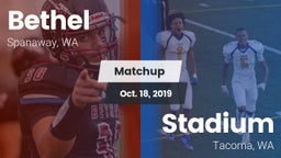 Matchup: Bethel  vs. Stadium  2019