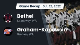 Recap: Bethel  vs. Graham-Kapowsin  2022