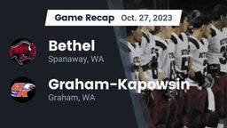 Recap: Bethel  vs. Graham-Kapowsin  2023