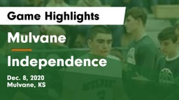 Mulvane  vs Independence  Game Highlights - Dec. 8, 2020