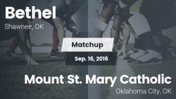 Matchup: Bethel  vs. Mount St. Mary Catholic  2016