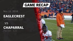 Recap: Eaglecrest  vs. Chaparral  2016