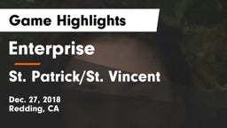Enterprise  vs St. Patrick/St. Vincent  Game Highlights - Dec. 27, 2018
