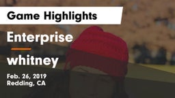 Enterprise  vs whitney  Game Highlights - Feb. 26, 2019