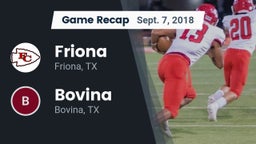 Recap: Friona  vs. Bovina  2018