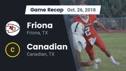 Recap: Friona  vs. Canadian  2018