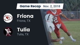Recap: Friona  vs. Tulia  2018