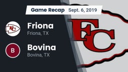 Recap: Friona  vs. Bovina  2019