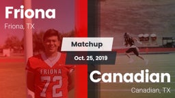 Matchup: Friona  vs. Canadian  2019