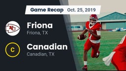 Recap: Friona  vs. Canadian  2019