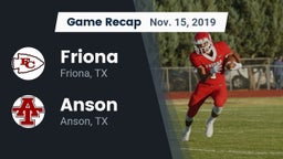 Recap: Friona  vs. Anson  2019