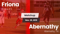 Matchup: Friona  vs. Abernathy  2019