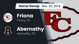 Recap: Friona  vs. Abernathy  2019