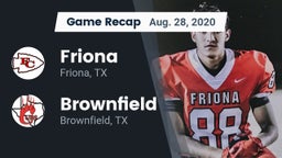 Recap: Friona  vs. Brownfield  2020