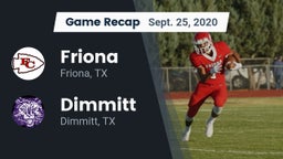 Recap: Friona  vs. Dimmitt  2020