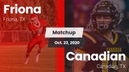 Matchup: Friona  vs. Canadian  2020