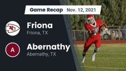 Recap: Friona  vs. Abernathy  2021
