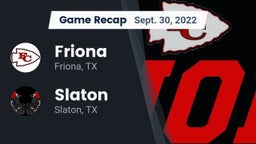 Recap: Friona  vs. Slaton  2022
