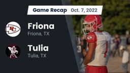 Recap: Friona  vs. Tulia  2022